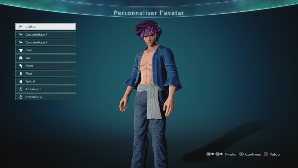 Création Personnage Jump Force Test
