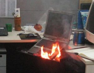 feu ordi portable