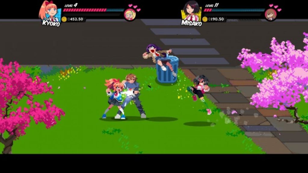 River City Girls : combat en pleine rue au milieu de cerisiers en fleurs