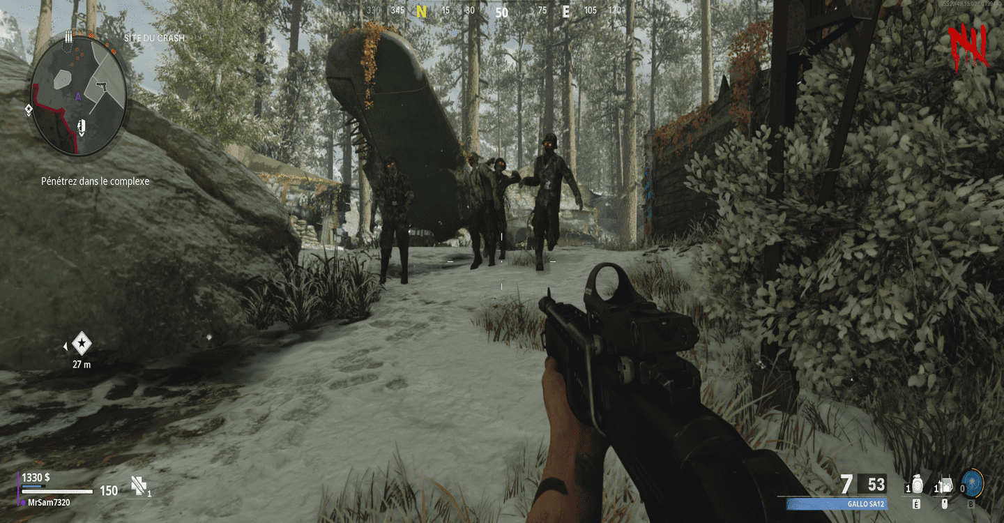 Scène de gameplay sur la carte " Die Maschine "