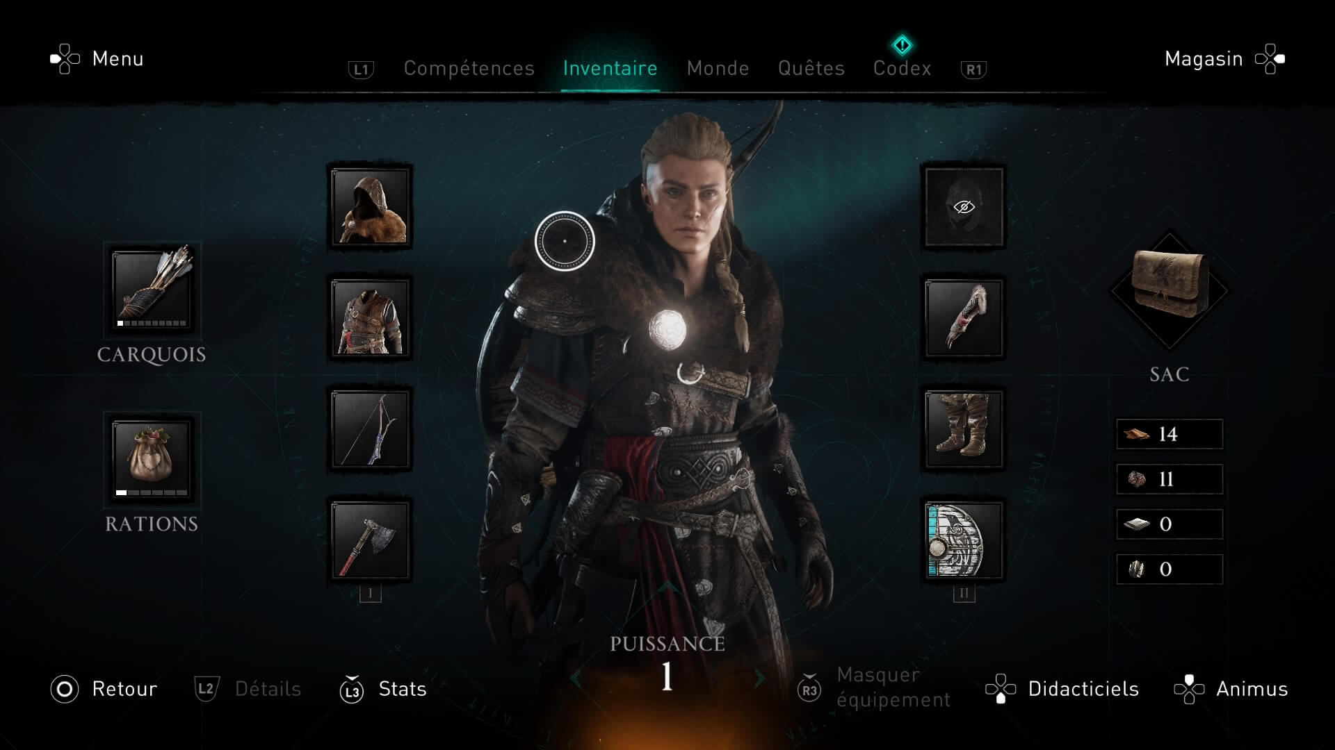 Equipement Assassin's Creed Valhalla