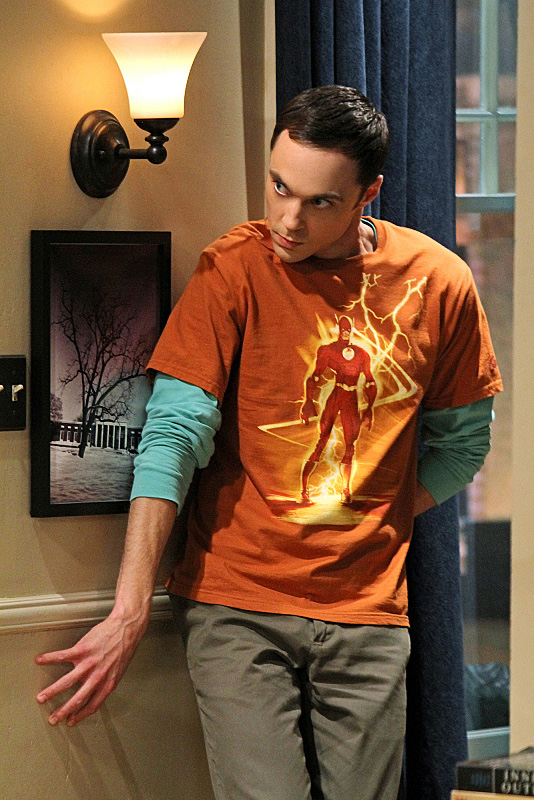 Sheldon orange flash shirt