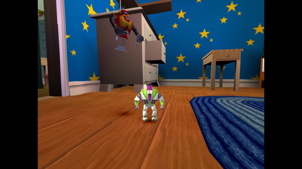 buzz l'éclair chambre Andy Toy Story 2 jeu vidéo