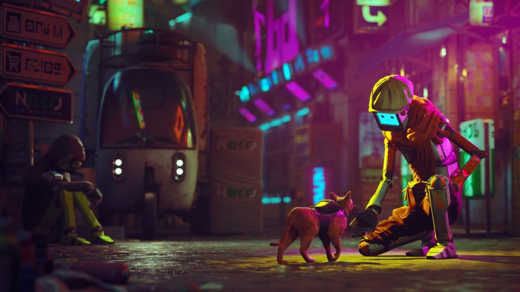 chat robot ville cybrpunk