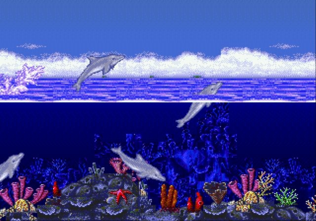 Ecco Dauphins récifs océan 32 bits