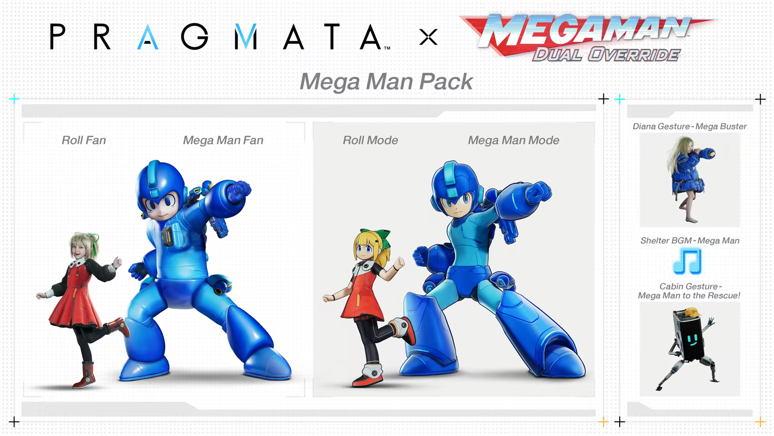 PRAGMATA Mega Man Pack : les tenues Mega Man de Hugh et Diana